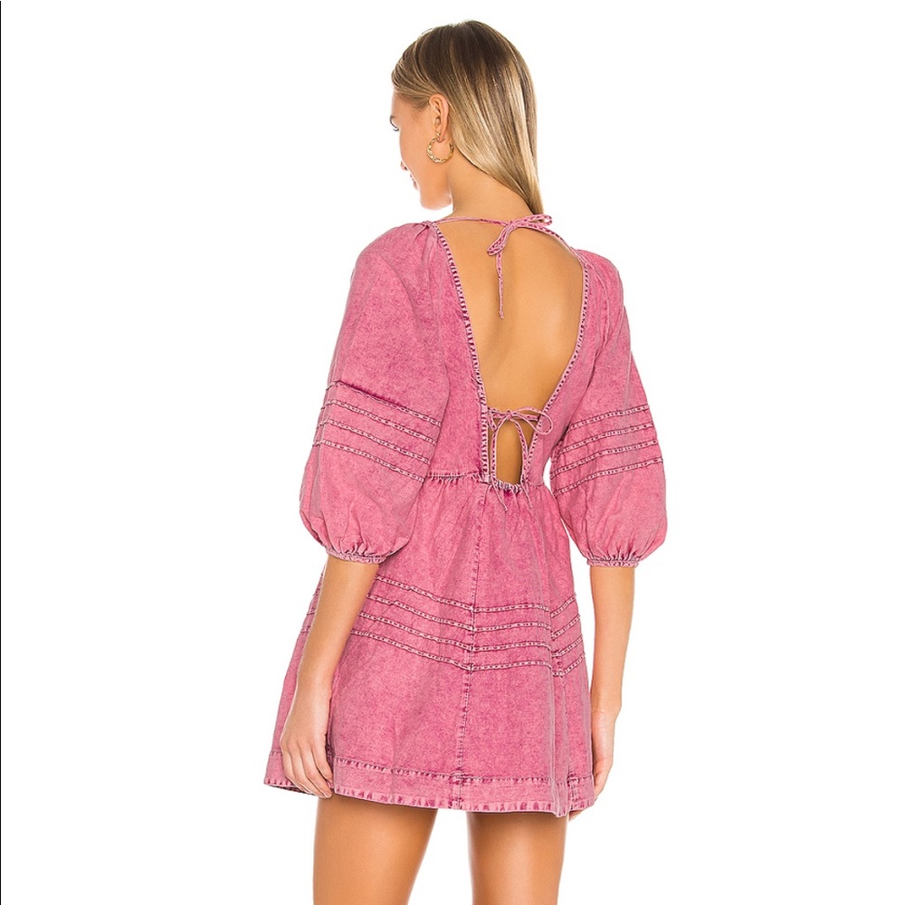 FREE PEOPLE Sweet Surrender Denim Minidress XL - Picture 4 of 12